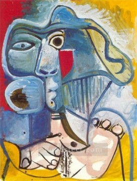 Desnudo sentado con sombrero 1971 Pablo Picasso Pinturas al óleo